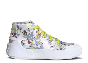 Adidas STELLA MCCARTNEY X WMNS TREINO MID 'FLORAL PRINT - WHITE ACID YELLOW' sneakers, white
