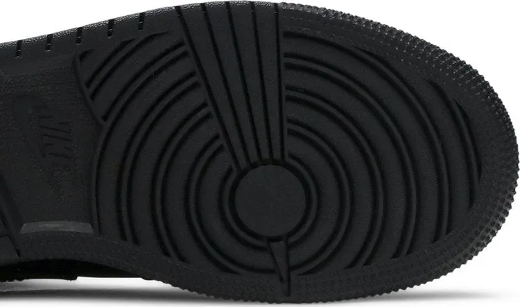 Air Jordan 1 Mid GS Triple Black 2020, black