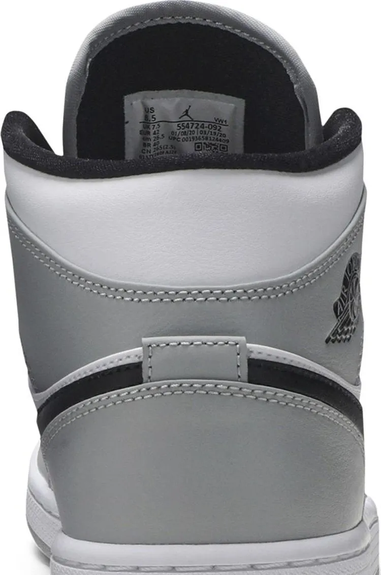 Air Jordan 1 Mid Smoke Gray Sneakers