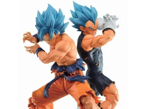 Bandai Tamashii Nations Dragon Ball Super Son Goku and Vegeta Super Saiyan God Super Saiyan Vs Omnibus Super Ichiban Statue