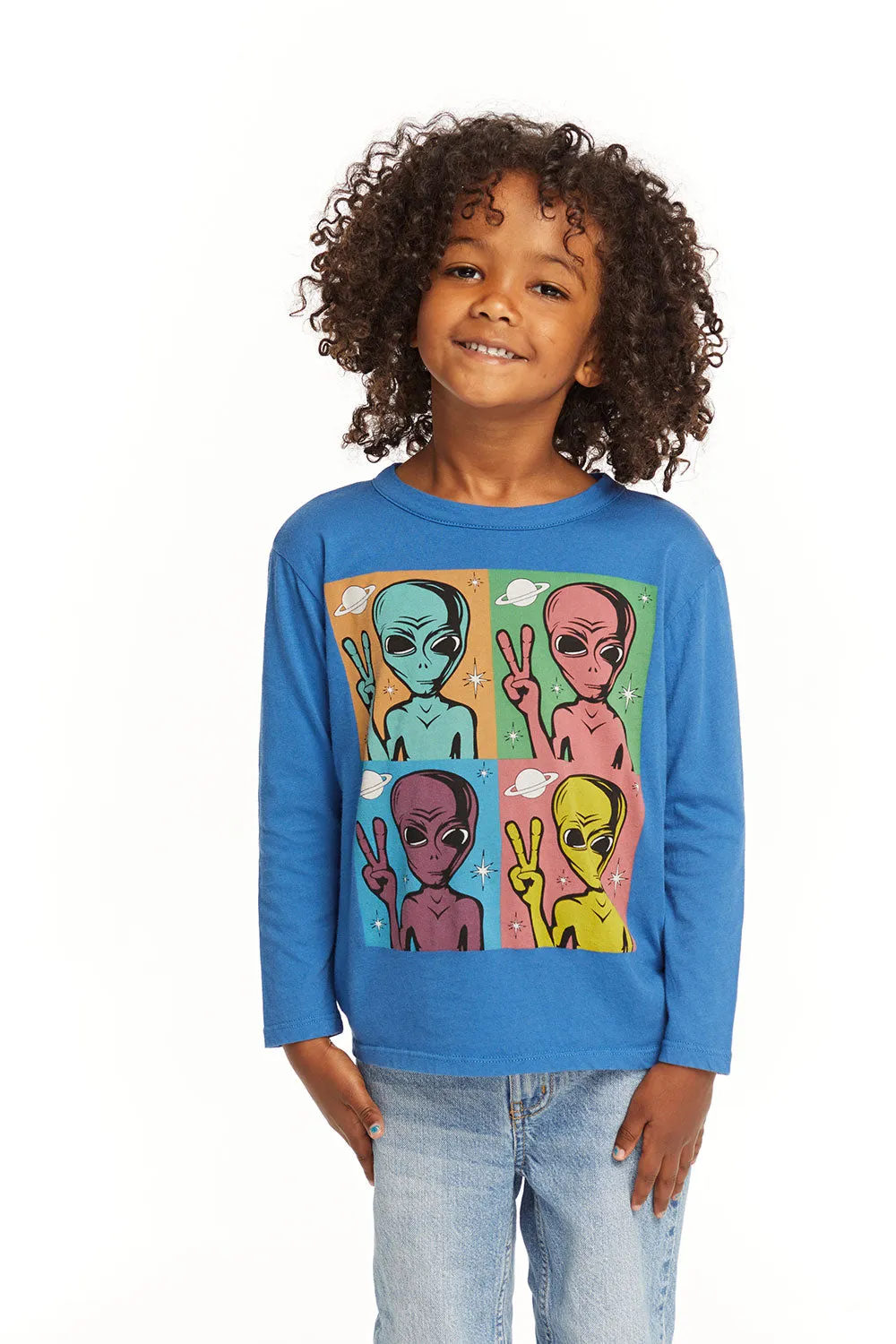CHA Peace Alien Long Sleeve Tee Boys
