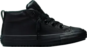 Converse Chuck Taylor All Star Counter Climate Mid GS Triple Black Sneakers, black