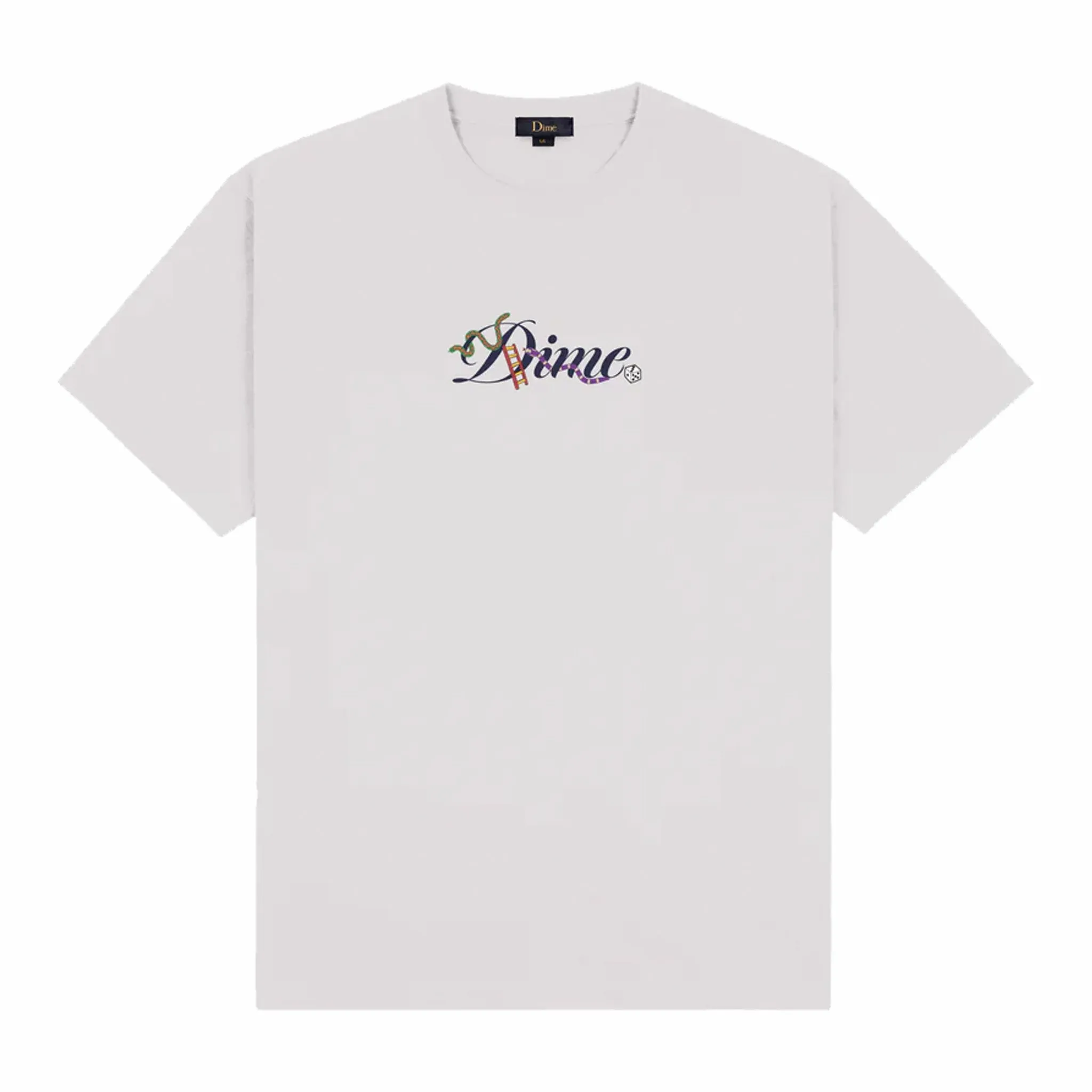 Dime Cursive Snake T-Shirt (Cement)
