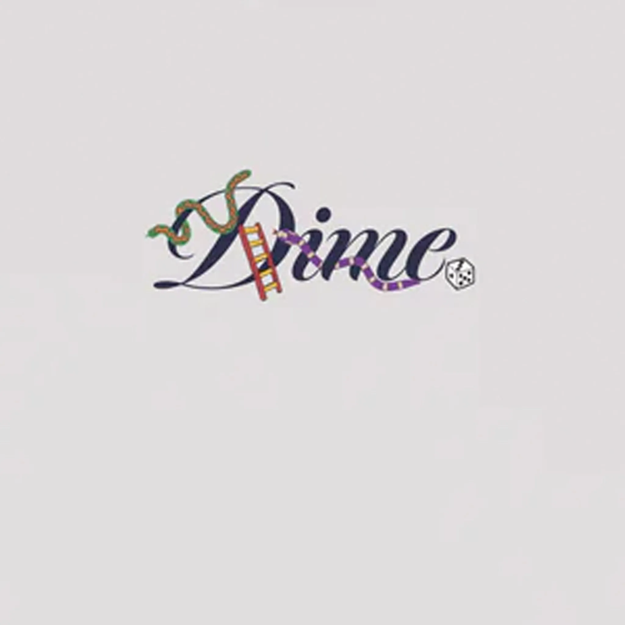 Dime Cursive Snake T-Shirt (Cement)