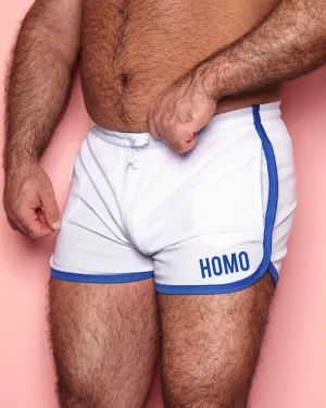 HOMO Short Shorts - White/Blue