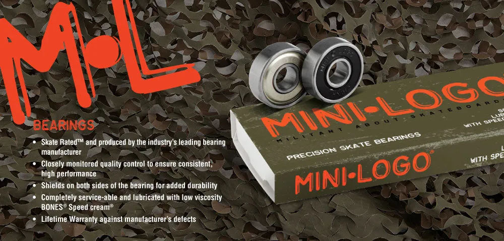 Mini Logo Bearings - 8 Pack of Skate Bearings - Super Sale