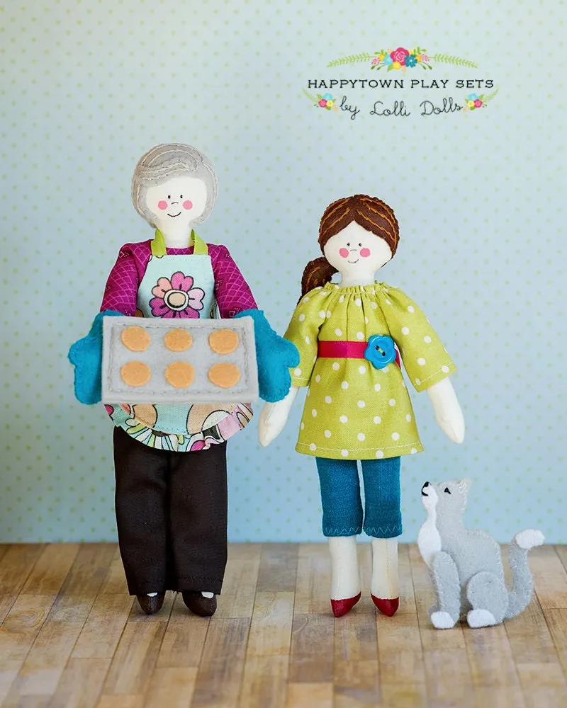 Nana And Gracie PDF Doll Pattern