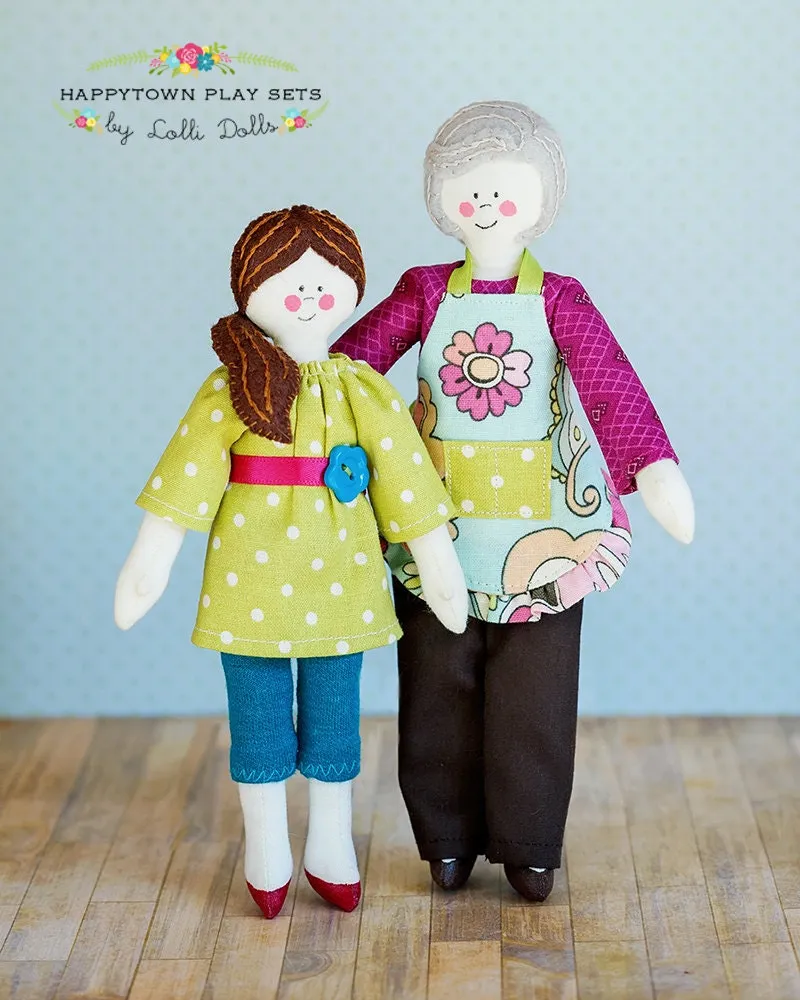 Nana And Gracie PDF Doll Pattern