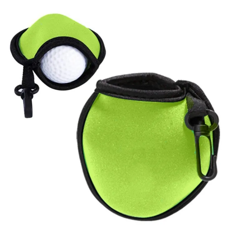 Neoprene Golf Ball Wear-resistant Protective Cover with Hook(Red)