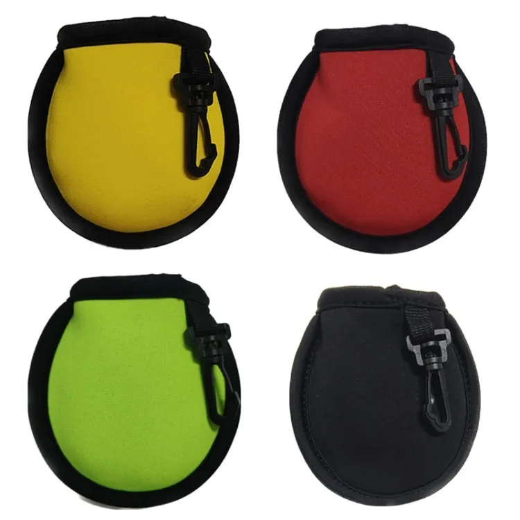 Neoprene Golf Ball Wear-resistant Protective Cover with Hook(Red)