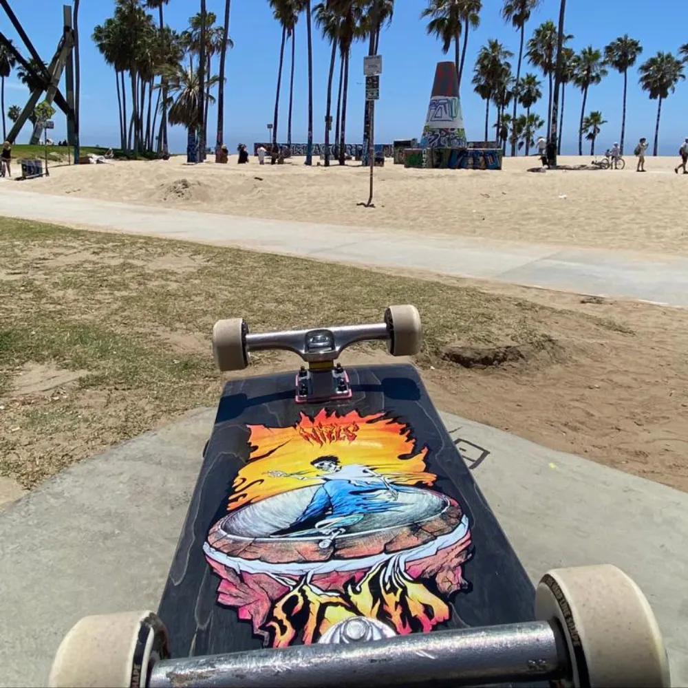 Niels Fire Bowl Blue Skateboard Deck