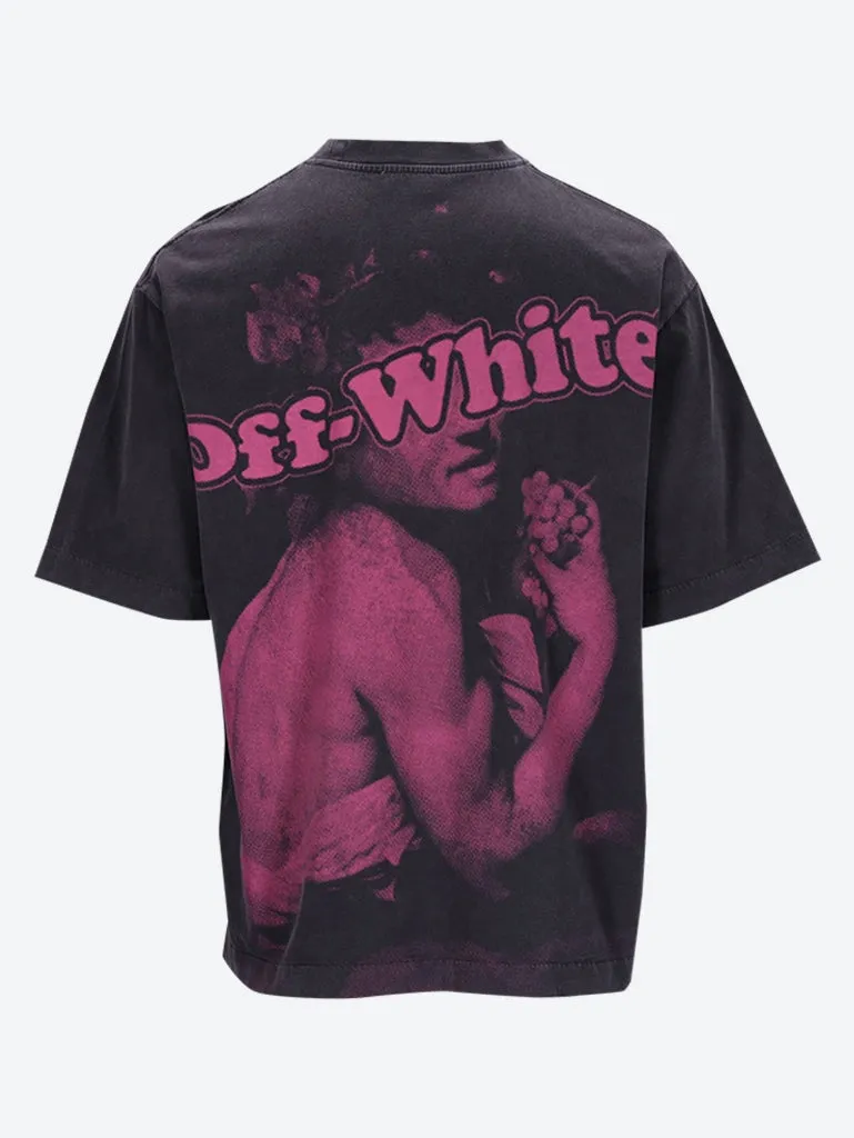 Pink bacchus skate t-shirt