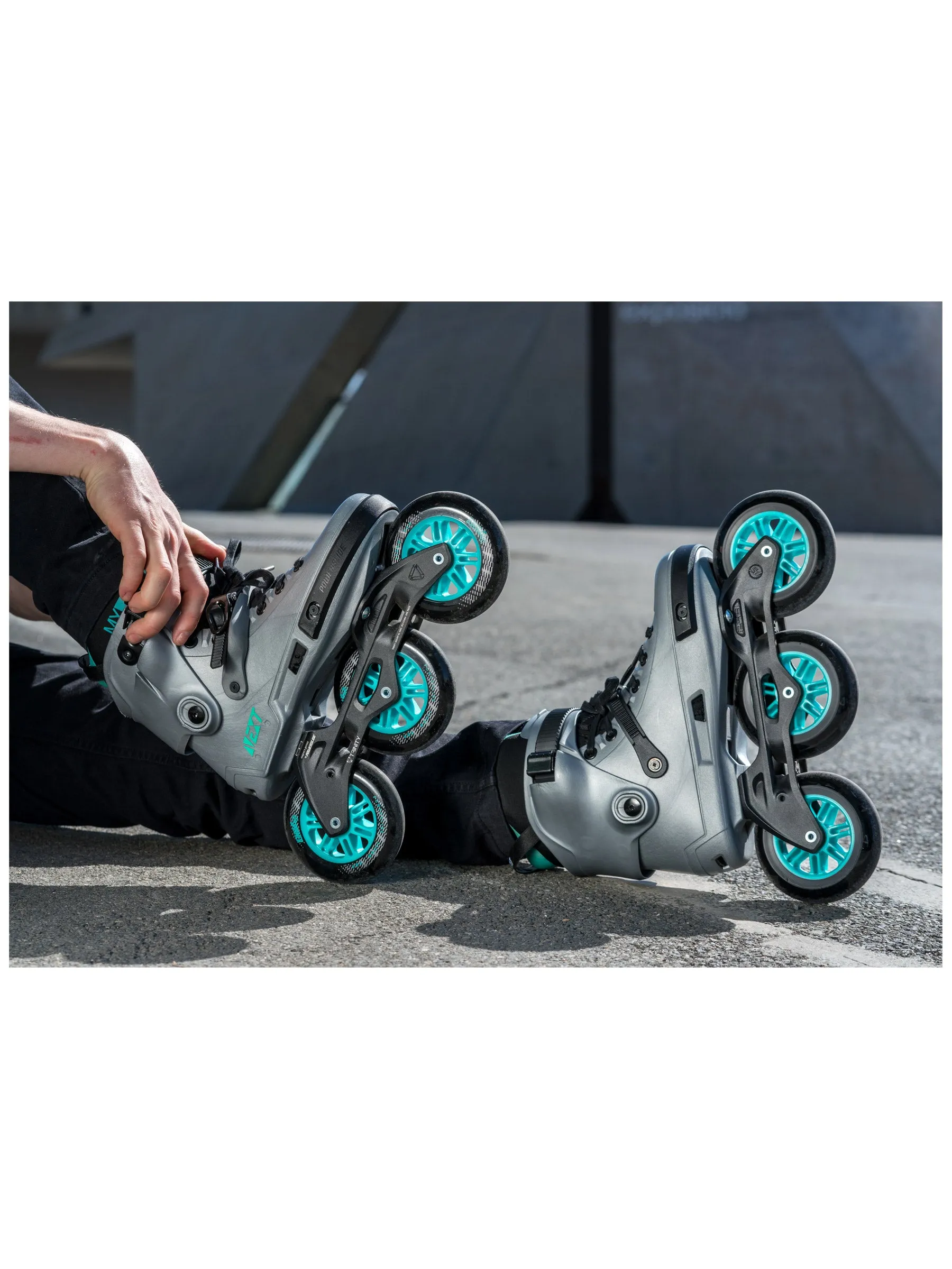Powerslide Next 110 Unisex Skates - Arctic Grey - Size 46-47 Only Sale