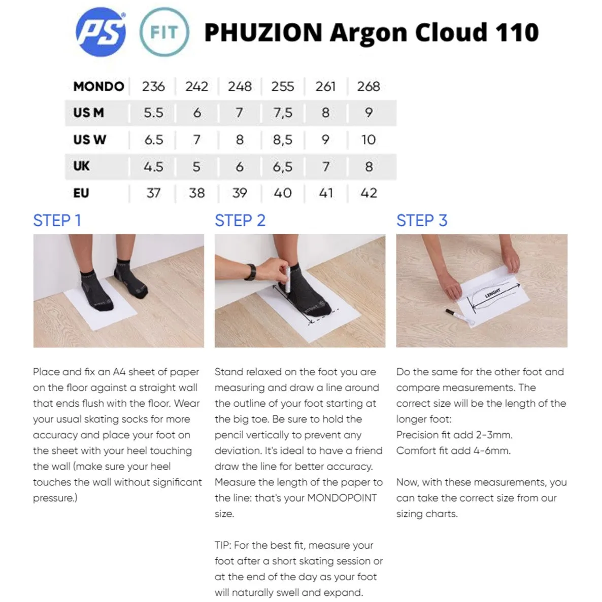 Powerslide Phuzion Argon Cloud 110 Inline Skates
