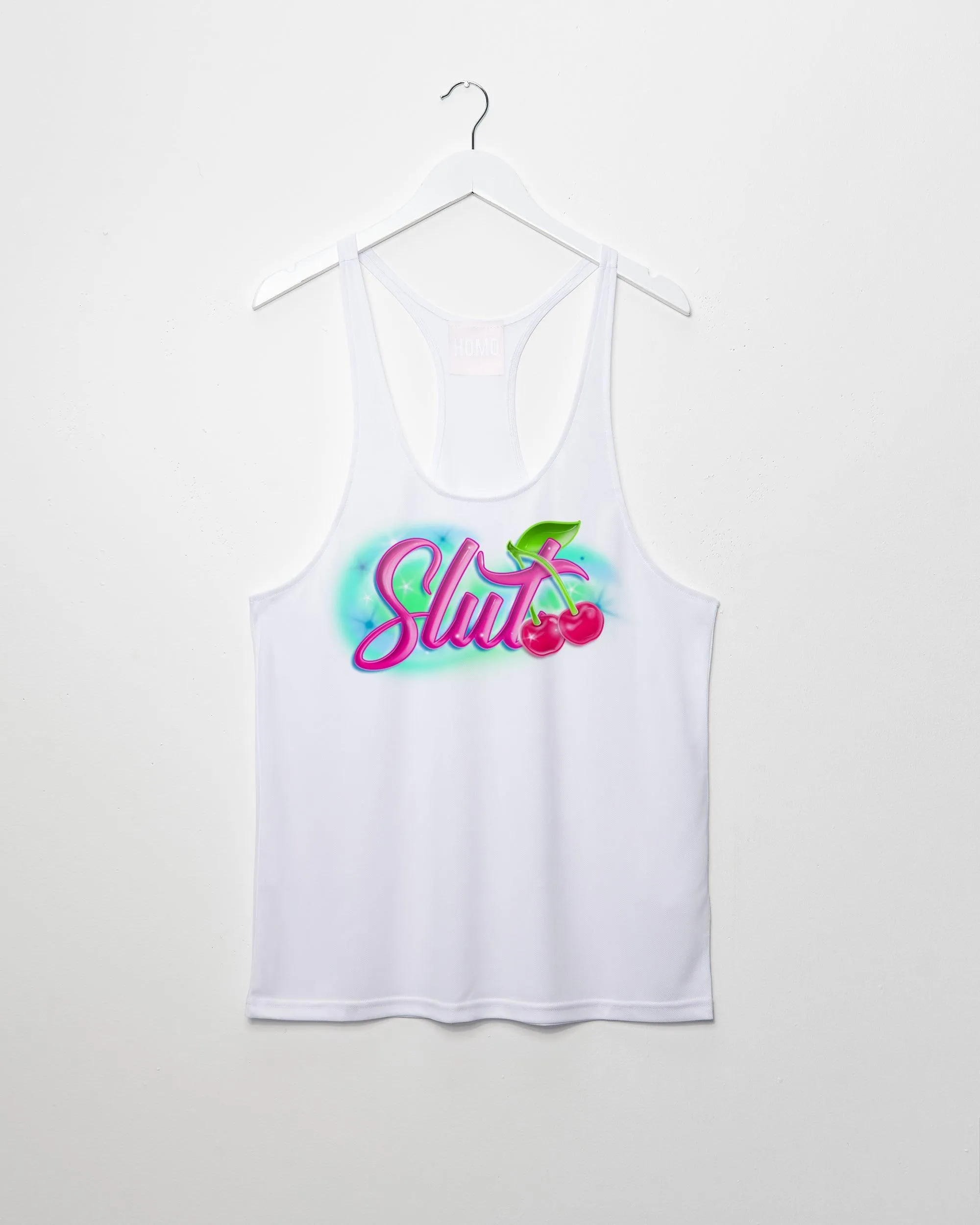 Spray paint style s/ut, white - tank