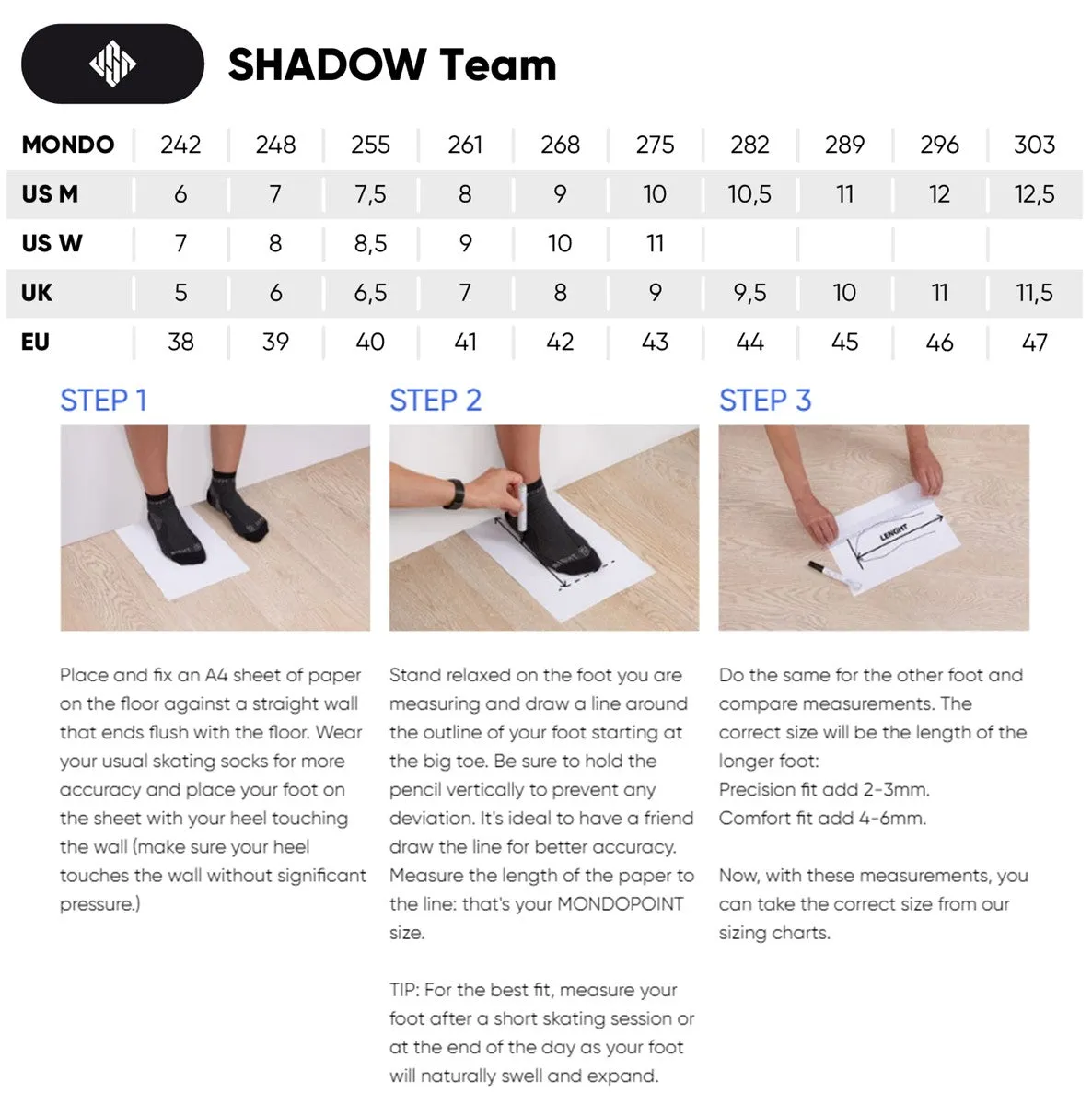 USD Shadow Team 60 Aggressive Inline Skates