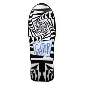 Vision 10.25" x 29.75" Gator II Black White Skateboard Deck